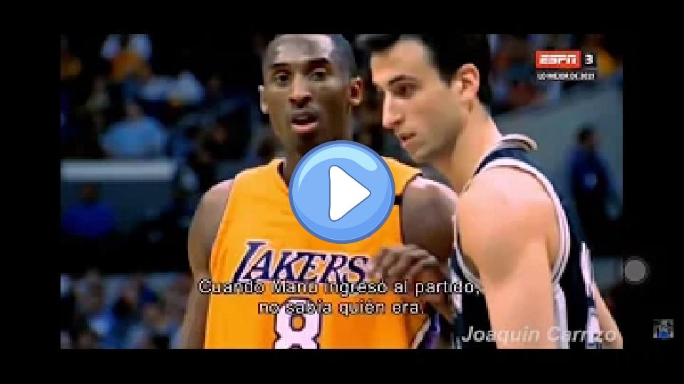 Video thumb: Kobe Respects Ginóbili