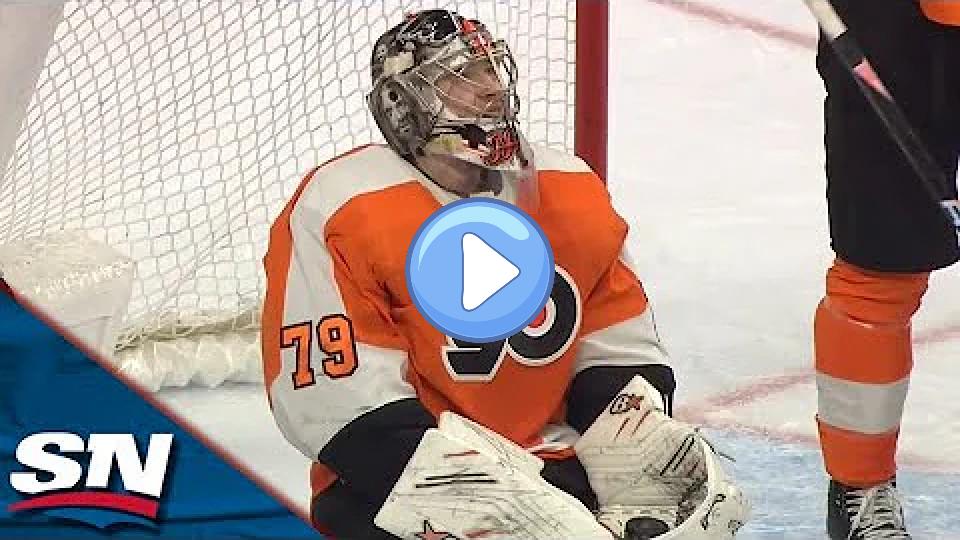 Video thumb: Flyers' Carter Hart Makes Series of Magnificent Saves to Keep Shutout Bid Alive