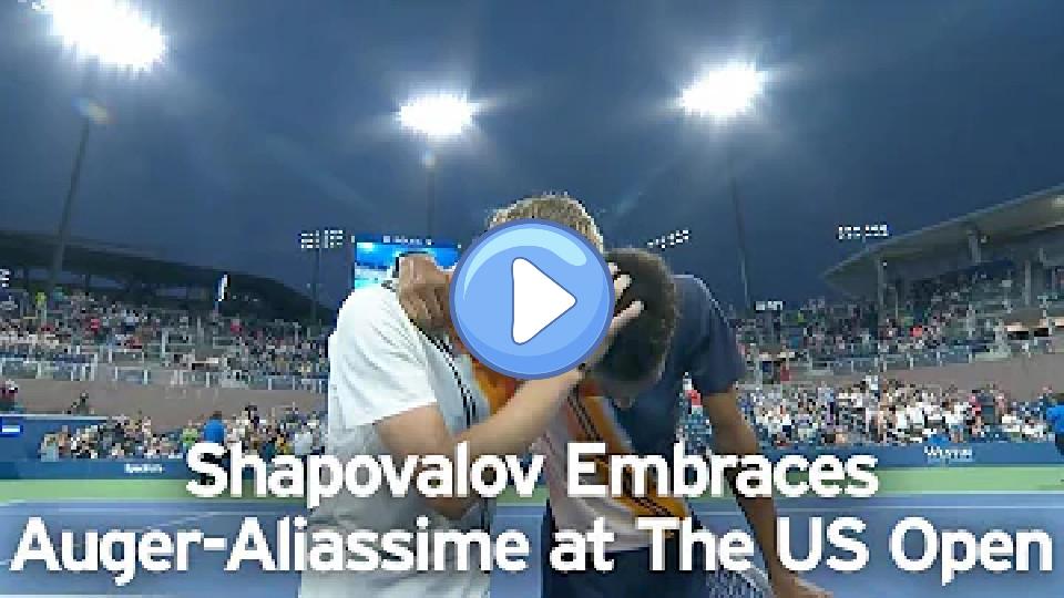 Video thumb: Denis Shapovalov and Felix Auger-Aliassime Embrace at the US Open