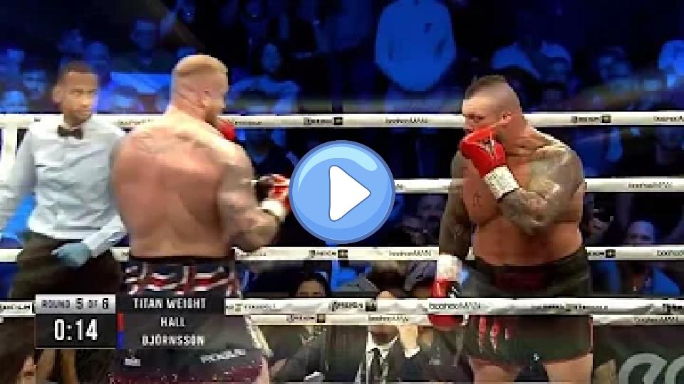 Video thumb: Eddie Hall vs. Hafthor Bjornsson Full Fight Highlights