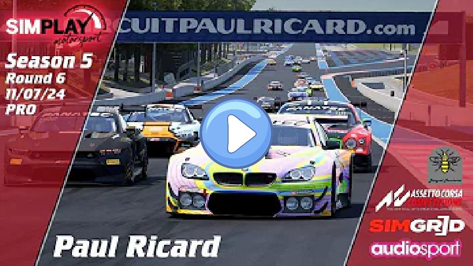 Video thumb: Assetto Corsa Competizione | Pro | Rounds 11-12 | Paul Ricard | Season 5 | PS5 and Xbox Series X