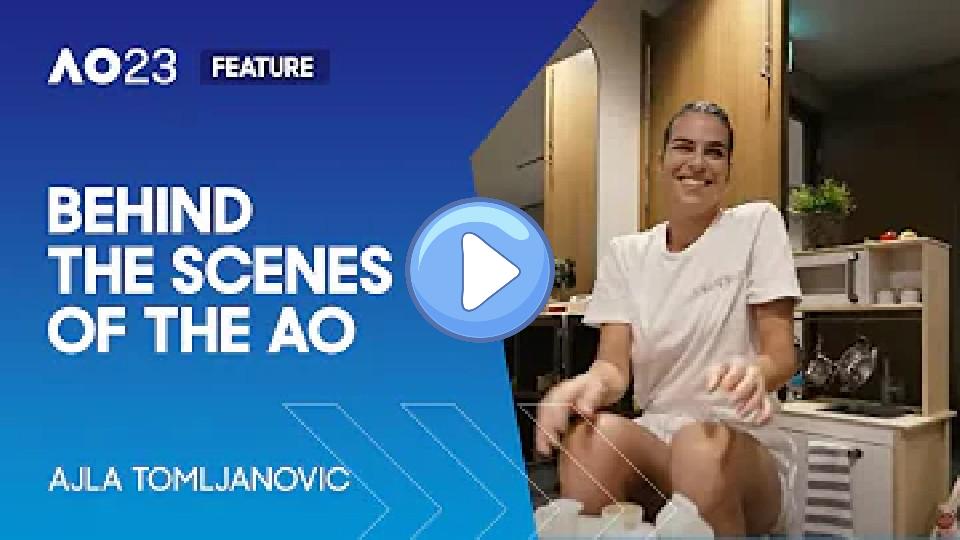 Play video: Behind the Scenes of the AO with Ajla Tomljanovic | Australian Open 2023 Video thumb: Behind the Scenes of the AO with Ajla Tomljanovic | Australian Open 2023