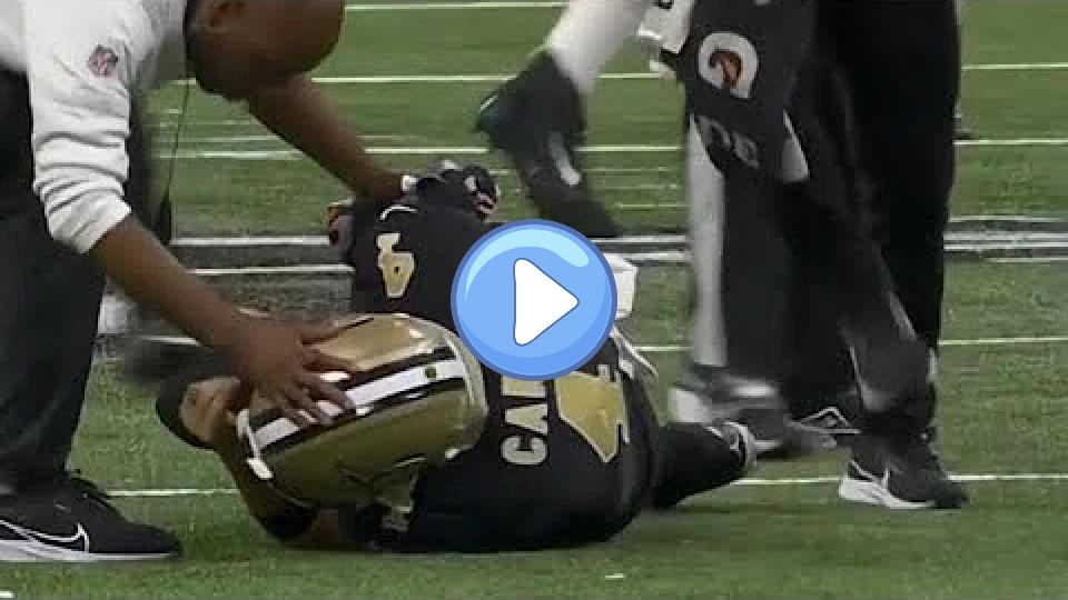 Video thumb: Derek Carr Suffers Multiple Injuries Against Lions (Carted Off)