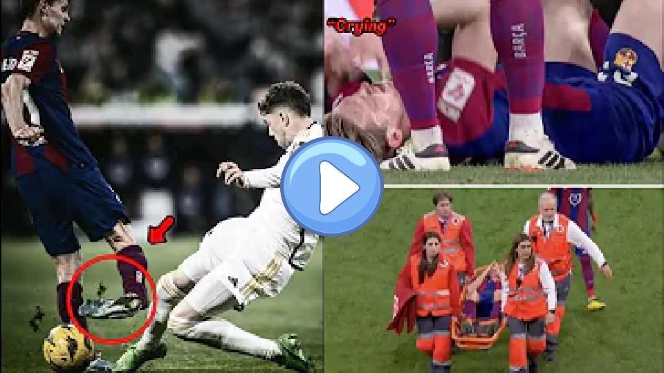 Play video: Unseen Footage of Frenkie de Jong's Horrible Ankle Injury During Barcelona vs. Real Madrid Video thumb: Unseen Footage of Frenkie de Jong's Horrible Ankle Injury During Barcelona vs. Real Madrid