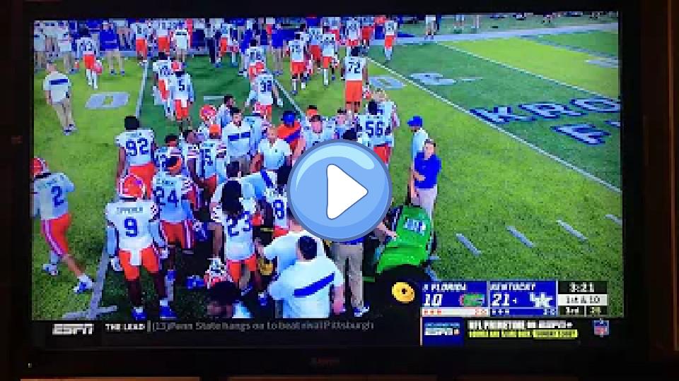 Video thumb: Feleipe Franks injured vs. Kentucky