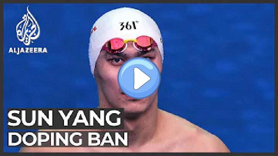 Video thumb: Chinese Olympic swimmer Sun Yang handed an 8-year doping ban.