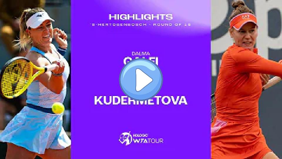 Video thumb: Dalma Galfi vs. Veronika Kudermetova | 2024 's-Hertogenbosch Round of 16 | WTA Match Highlights