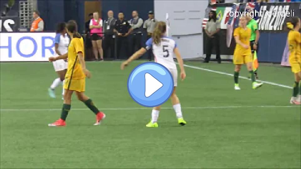 Video thumb: Kelley O'Hara and Sam Kerr clash in 