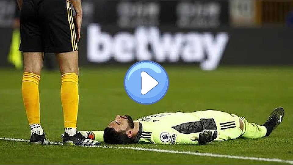 Video thumb: Rui Patricio Injury vs. Liverpool | Wolves vs. Liverpool 0-1 Patricio Injury Reaction