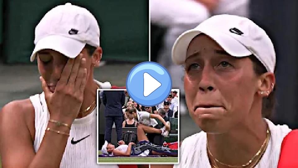 Video thumb: Madison Keys retires in tears after calling the physio and serving for the match twice