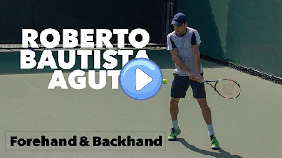 Video thumb: Roberto Bautista Agut | Forehand & Backhand | Miami Open 2015