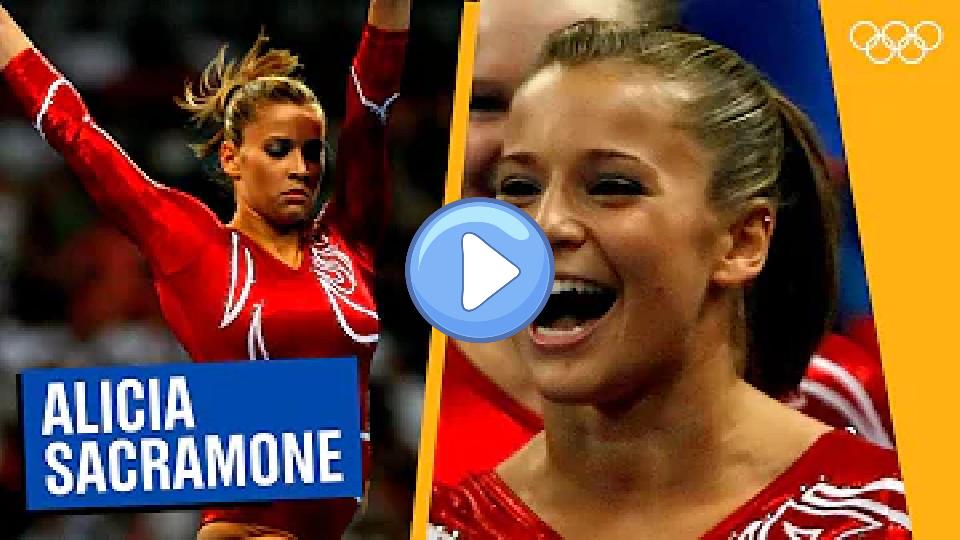 Play video: Alicia Sacramone demonstrates the impact of hard work and determination! 🤸♀️ Video thumb: Alicia Sacramone demonstrates the impact of hard work and determination! 🤸♀️