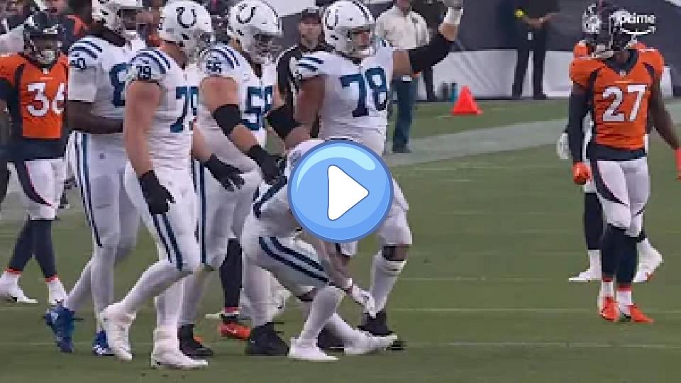 Video thumb: Nyheim Hines suffers head injury and struggles to walk after taking a huge hit.