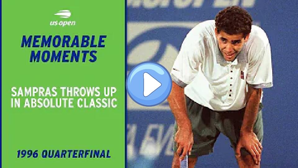 Video thumb: Gutsy Pete Sampras Wins Epic Match Despite Illness!