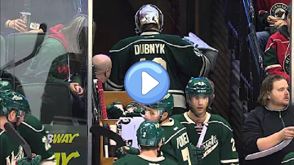 Video thumb: Gotta See It: Dubnyk Leaves with Lower Body Injury