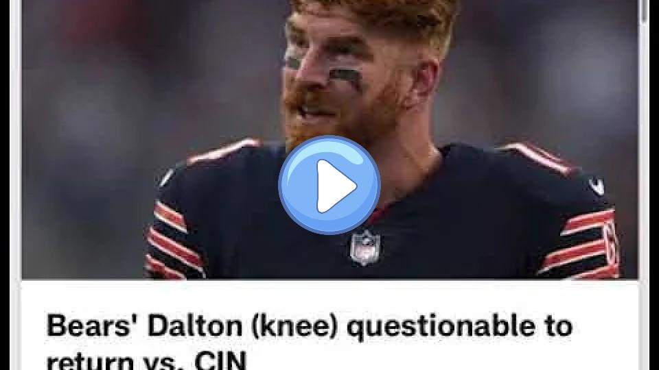 Video thumb: Andy Dalton injury update against Bengals
