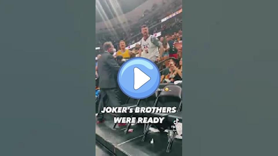 Play video: Jokić's brothers during his altercation with Booker 😳 Video thumb: Jokić's brothers during his altercation with Booker 😳