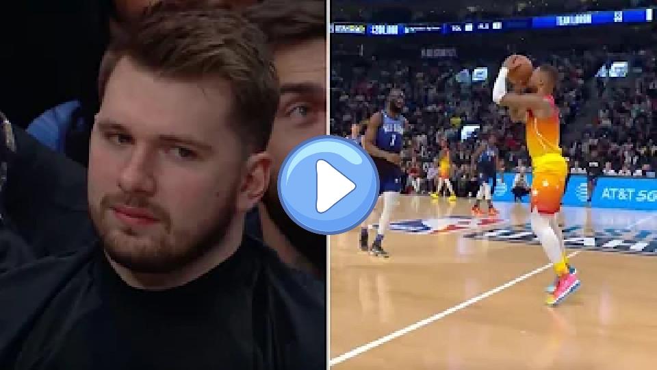 Video thumb: Luka's Reaction to Damian Lillard's Half-Court Shot 😱