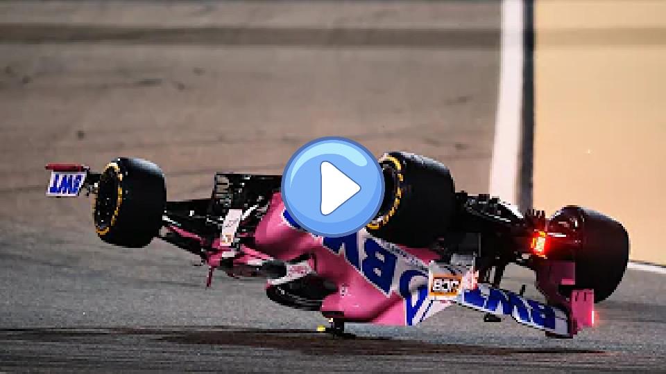 Video thumb: Lance Stroll Formula 1 Crash and Rollover at Bahrain *Full Version*