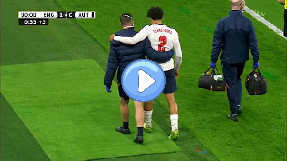 Video thumb: Alexander-Arnold injured for England in Euro 2020 warm-up