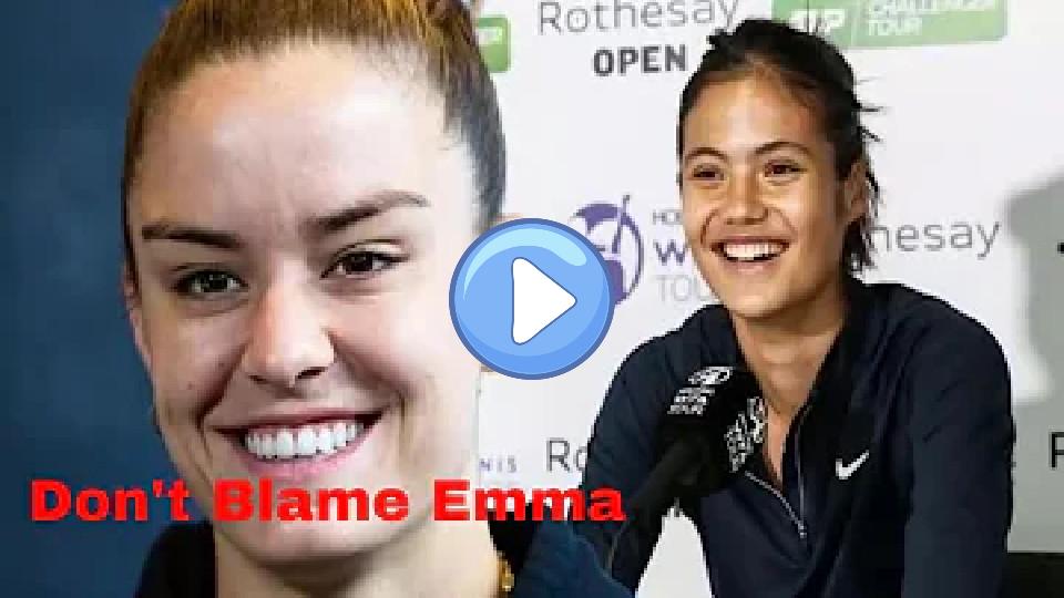 Video thumb: Emma Raducanu Fiercely Defended by Maria Sakkari After Injury