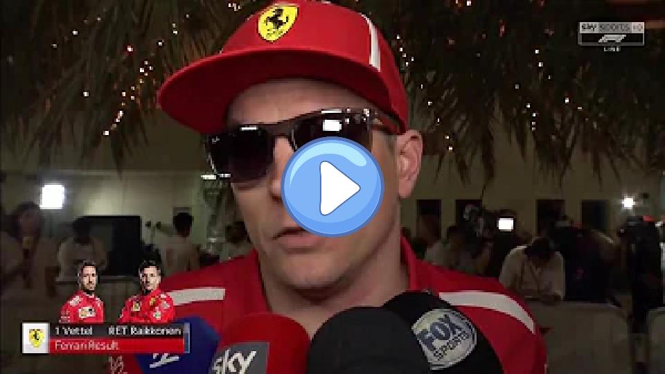 Play video: Kimi's reaction after the disastrous pit stop Video thumb: Kimi's reaction after the disastrous pit stop