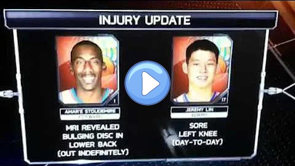 Play video: Amare Stoudemire once famously injured his hand by punching a fire extinguisher case after a playoff game in 2012. Video thumb: Amare Stoudemire once famously injured his hand by punching a fire extinguisher case after a playoff game in 2012.