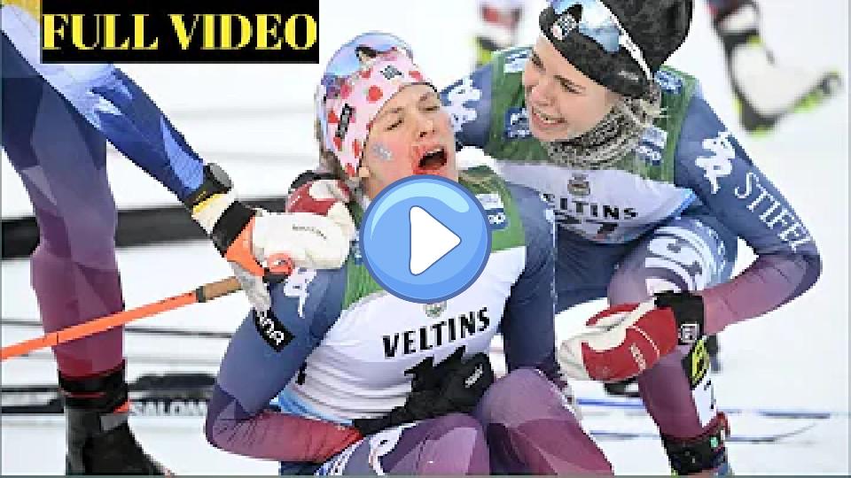 Play video: Jessie Diggins Ruka - Jessie Diggins, bloodied and missing a glove - Jessie Diggins ski accident Video thumb: Jessie Diggins Ruka - Jessie Diggins, bloodied and missing a glove - Jessie Diggins ski accident