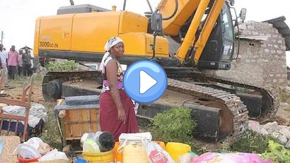 Video thumb: One person injured as armed police raid Dunga Unuse slums during fresh evictions