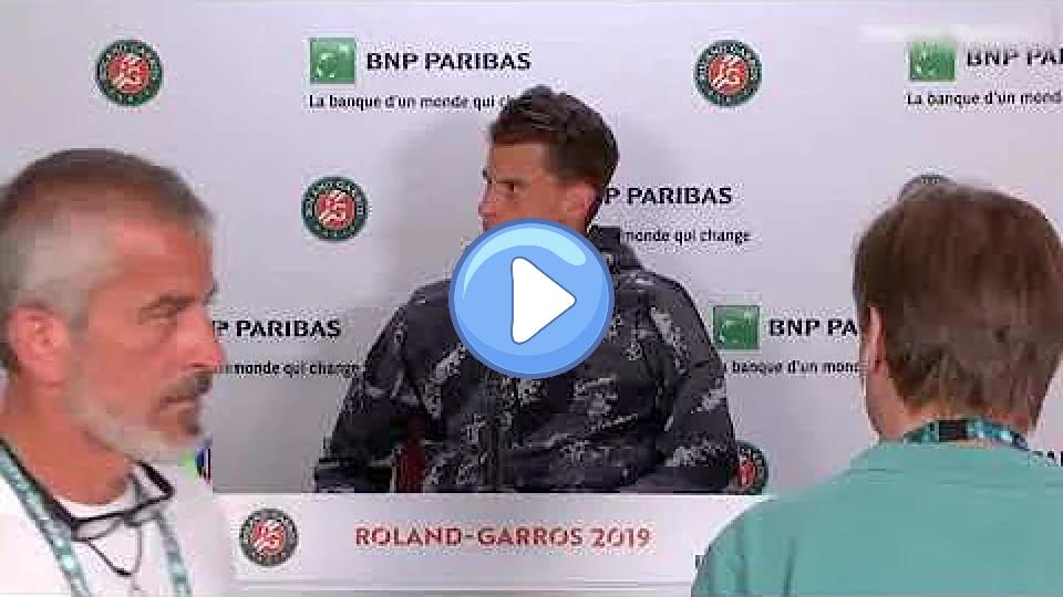 Video thumb: Dominic Thiem had to leave, Serena Williams is coming. RG 2019 press conference.