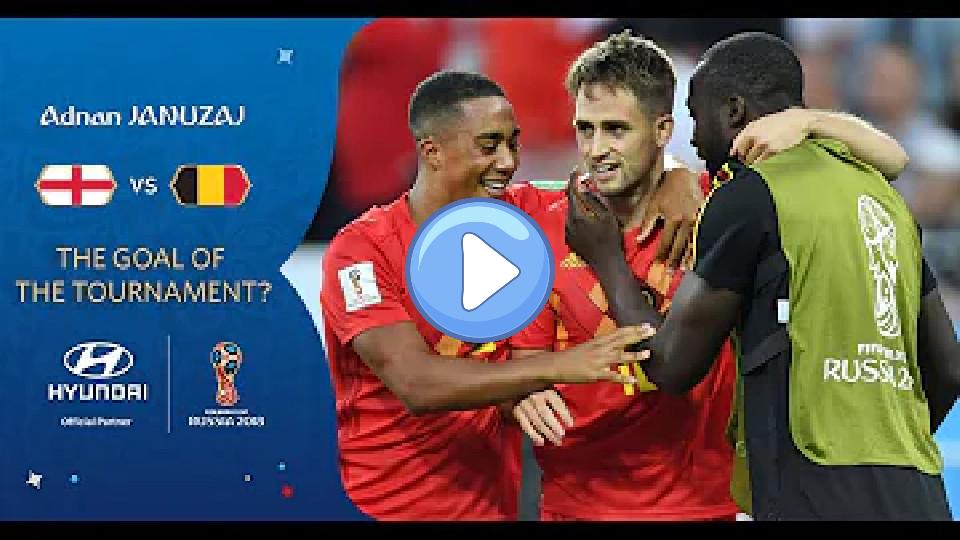 Play video: Adnan Januzaj's goal vs England | 2018 FIFA World Cup | Hyundai Goal of the Tournament Nominee Video thumb: Adnan Januzaj's goal vs England | 2018 FIFA World Cup | Hyundai Goal of the Tournament Nominee