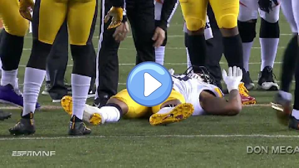 Video thumb: Ryan Shazier Placed on Cart After Scary Injury While Attempting Tackle