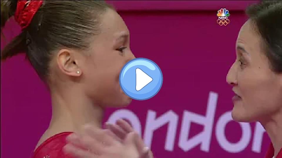 Video thumb: Kyla Ross was emotional after completing her beam routine at the London 2012 Olympics.