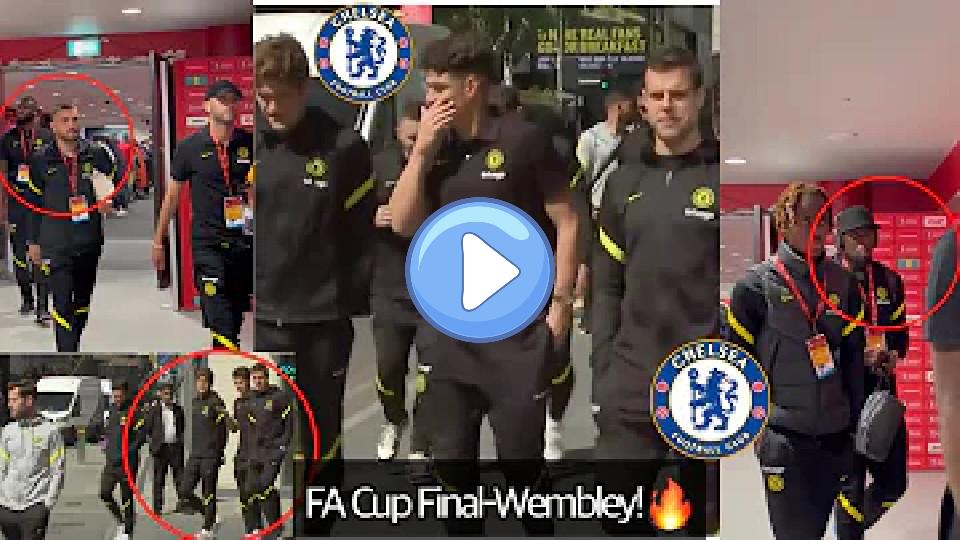 Video thumb: Breaking: Kai Havertz Injured, Will Miss FA Cup Final. Chelsea Players Arrive and Stroll at Wembley.