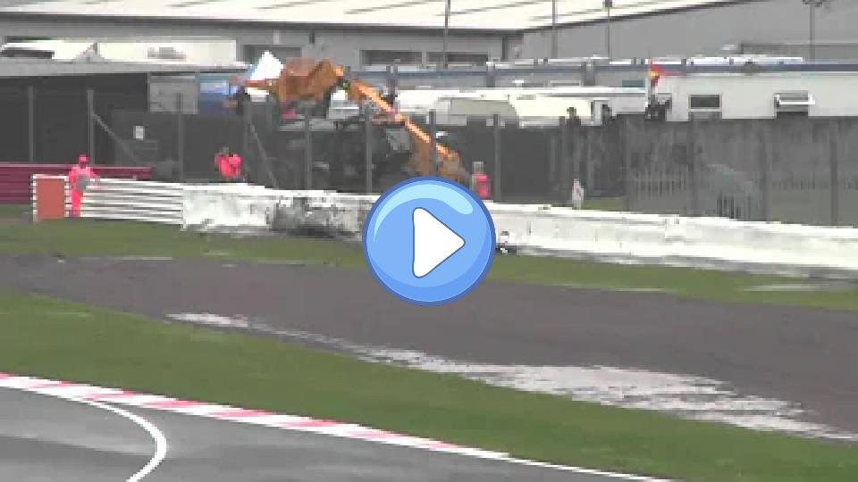 Video thumb: Bruno Senna's crash at Silverstone live