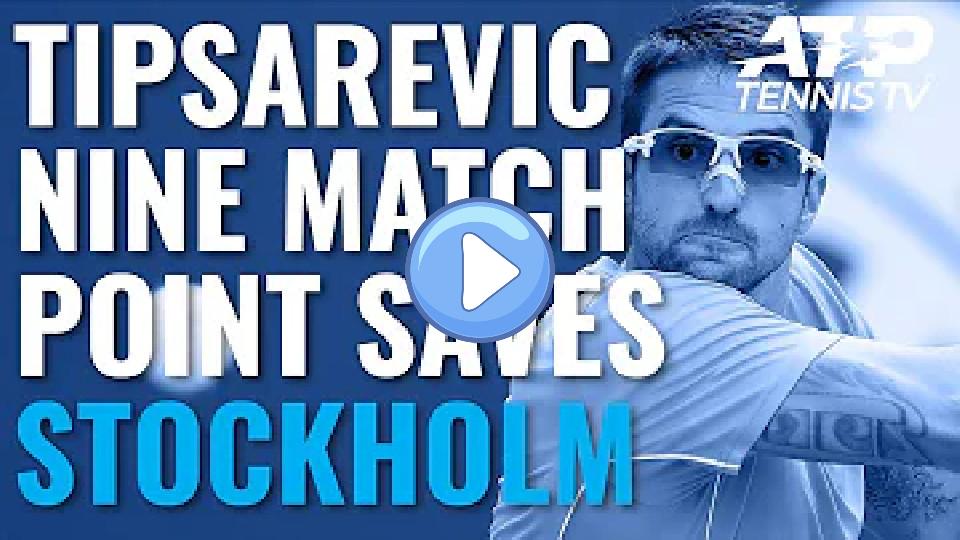 Video thumb: Janko Tipsarevic Saves Nine Match Points Before Losing Final ATP Career Match | Stockholm 2019