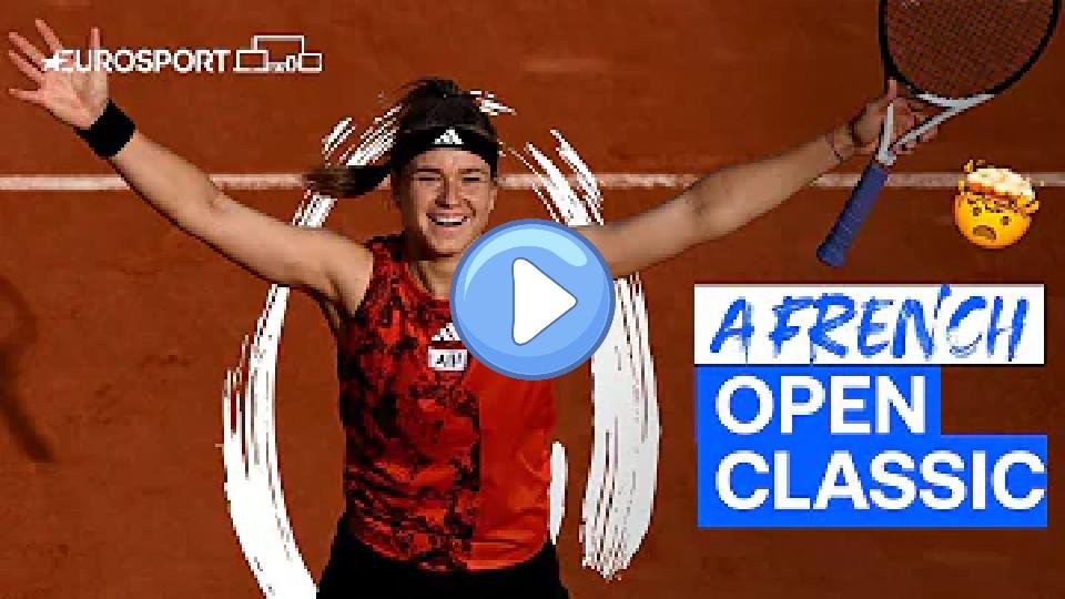 Play video: Huge Upset! Muchova Saves Match Point to Come Back Against Sabalenka! | Eurosport Tennis Video thumb: Huge Upset! Muchova Saves Match Point to Come Back Against Sabalenka! | Eurosport Tennis