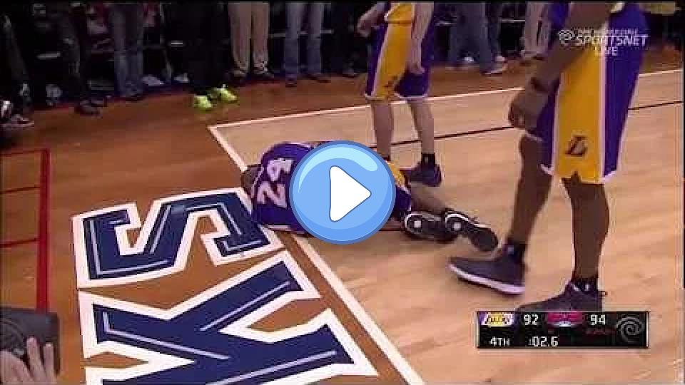 Play video: Dahntay Jones intentionally injured Kobe Bryant. Video thumb: Dahntay Jones intentionally injured Kobe Bryant.