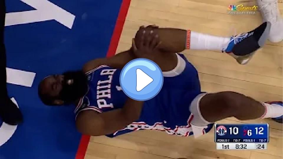 Video thumb: James Harden Screams in Pain After Terrible Knee Injury 😥