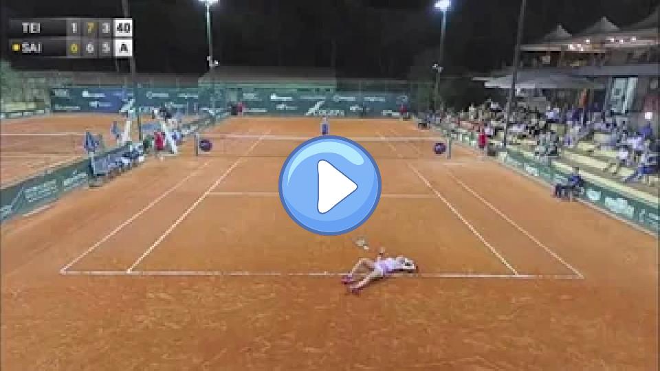 Video thumb: Jil Teichmann suffers a gruesome injury, plays on, saves 6 match points, and wins! 🎉🎊🎈🇨🇭❤️