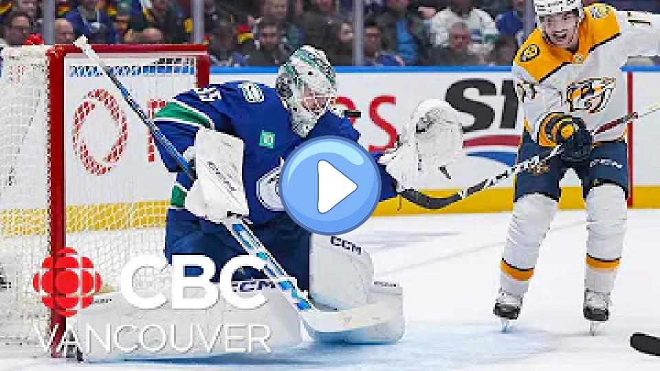 Video thumb: Vancouver Canucks goaltender Thatcher Demko injured