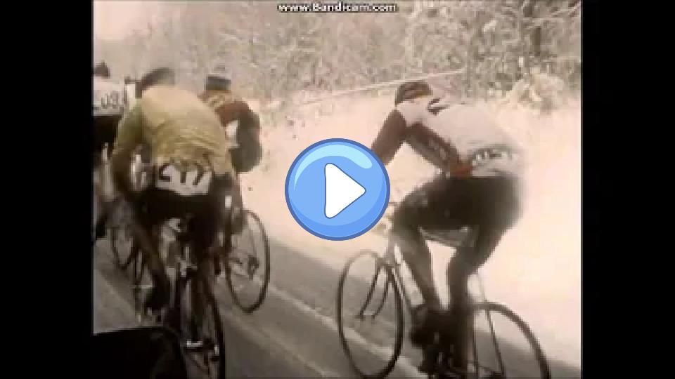 Video thumb: Liège-Bastogne-Liège 1980 - Bernard Hinault victorious in the snow