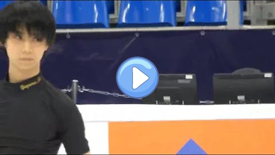 Play video: Yuzuru Hanyu 2018 Rostelecom Cup November 17 practice Video thumb: Yuzuru Hanyu 2018 Rostelecom Cup November 17 practice