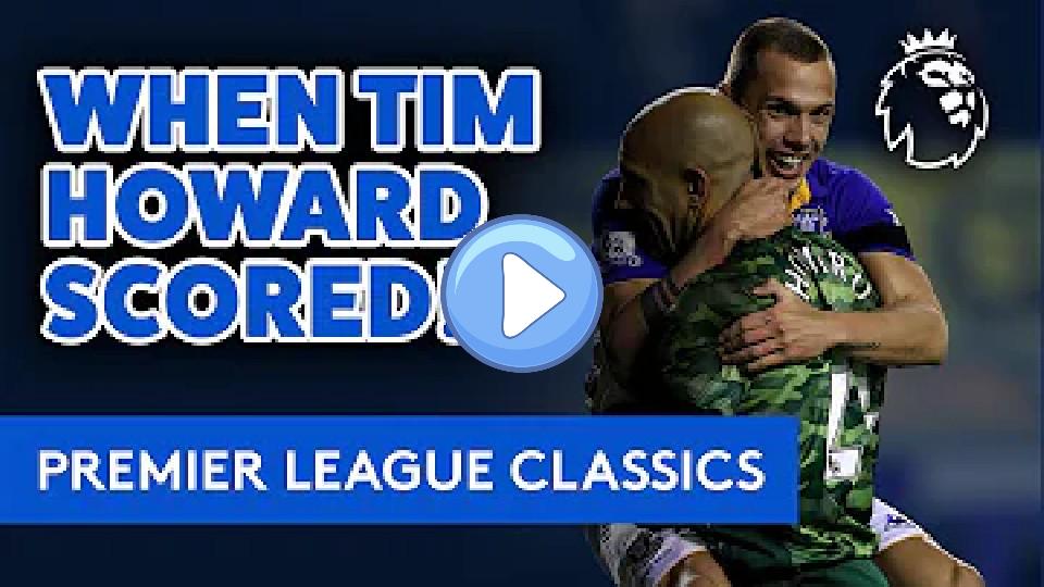 Video thumb: Tim Howard Scores from 100 Yards! | PL Classic: Goalkeeper's Unbelievable Goal from His Own Area