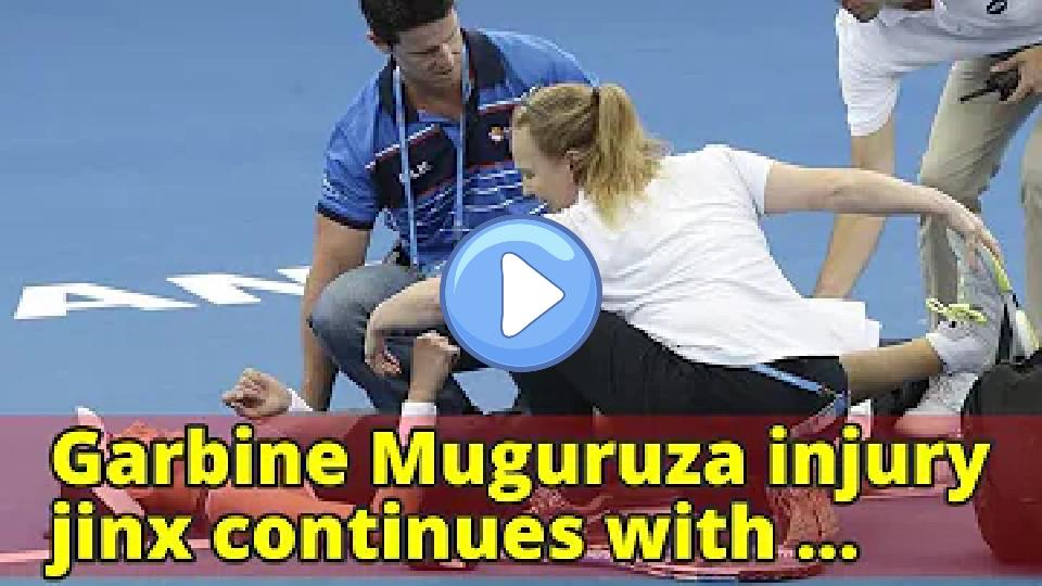 Video thumb: Garbiñe Muguruza's injury woes continue with her retirement from the Brisbane International.