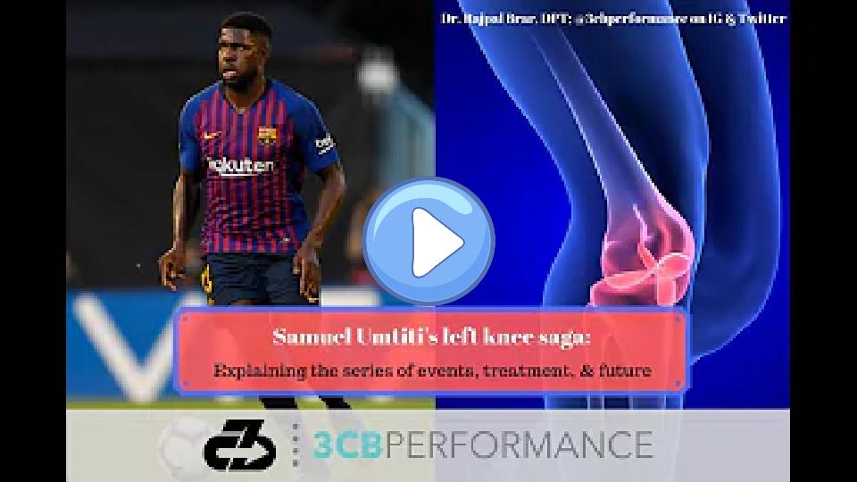 Play video: Samuel Umtiti's left knee saga: A detailed account of events, treatment, and future prospects Video thumb: Samuel Umtiti's left knee saga: A detailed account of events, treatment, and future prospects