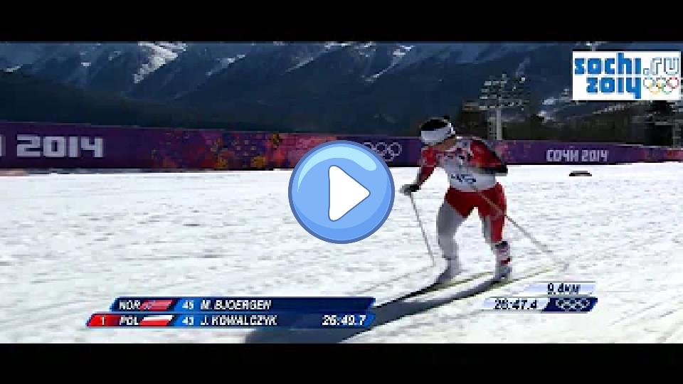 Video thumb: Justyna Kowalczyk's race for gold Sochi 2014 - FINISH