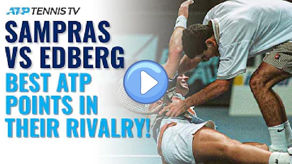 Play video: Pete Sampras vs. Stefan Edberg: Best ATP Shots and Points in Their Rivalry! Video thumb: Pete Sampras vs. Stefan Edberg: Best ATP Shots and Points in Their Rivalry!