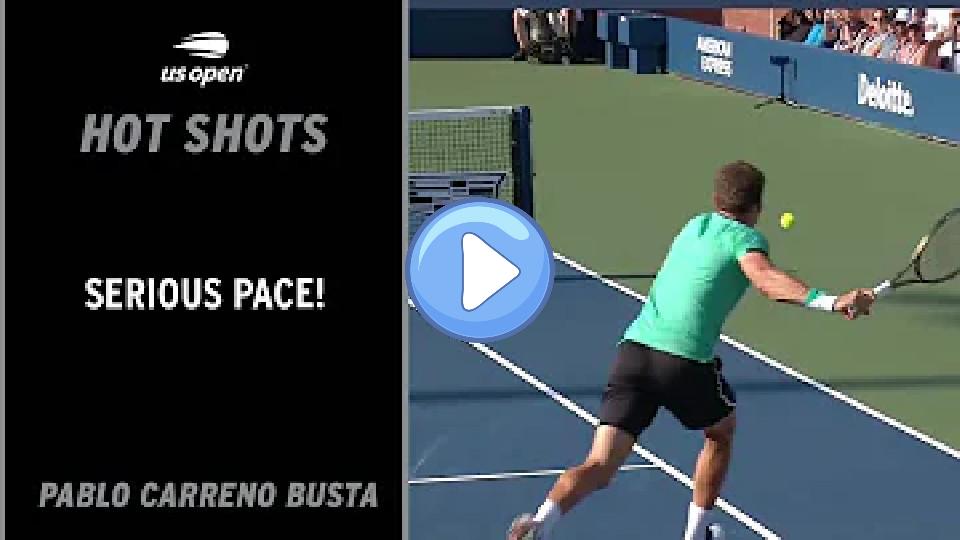 Video thumb: Pablo Carreño Busta Has Serious Speed! | 2022 US Open