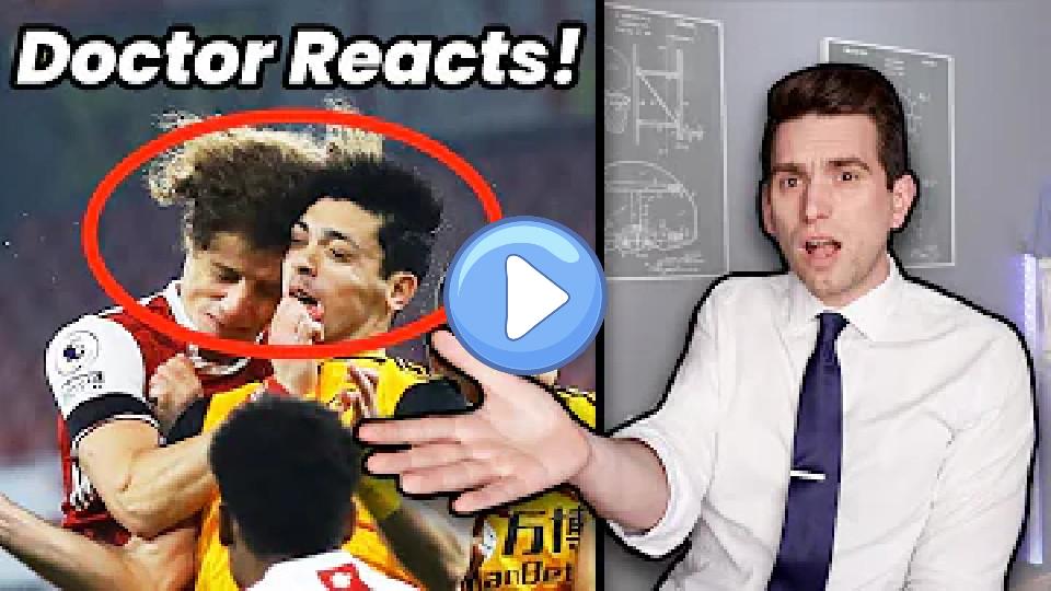 Video thumb: Doctor Reacts to Scary Head Clash & Raul Jimenez's Skull Fracture!